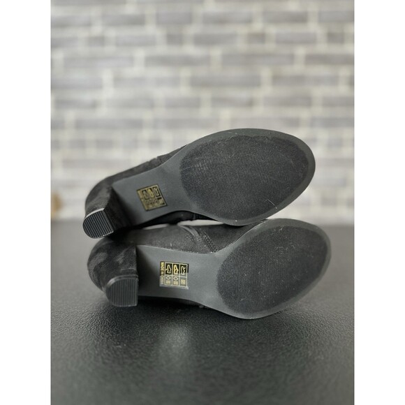 Journee Collection Sanzi Ankle Boots Women's Round Toe Black Size 6 - Picture 5 of 11